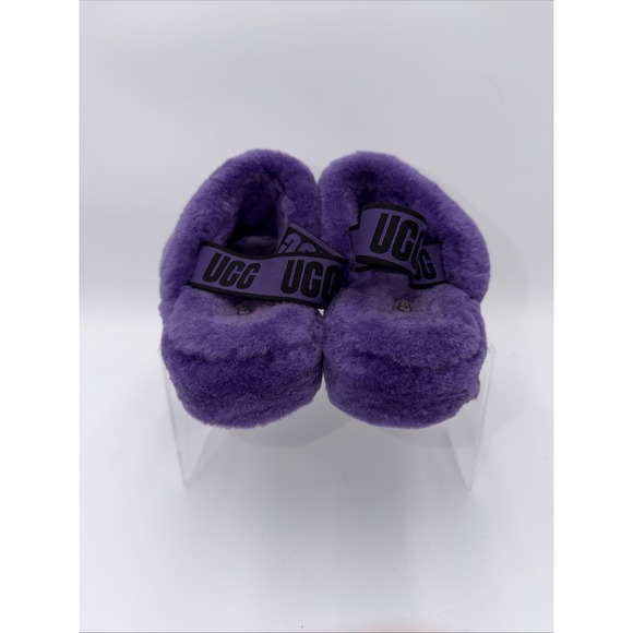 UGG Fluff Yeah  Women's Size 9  Slippers Purple Sandals Fluffy Soft - Picture 3 of 10